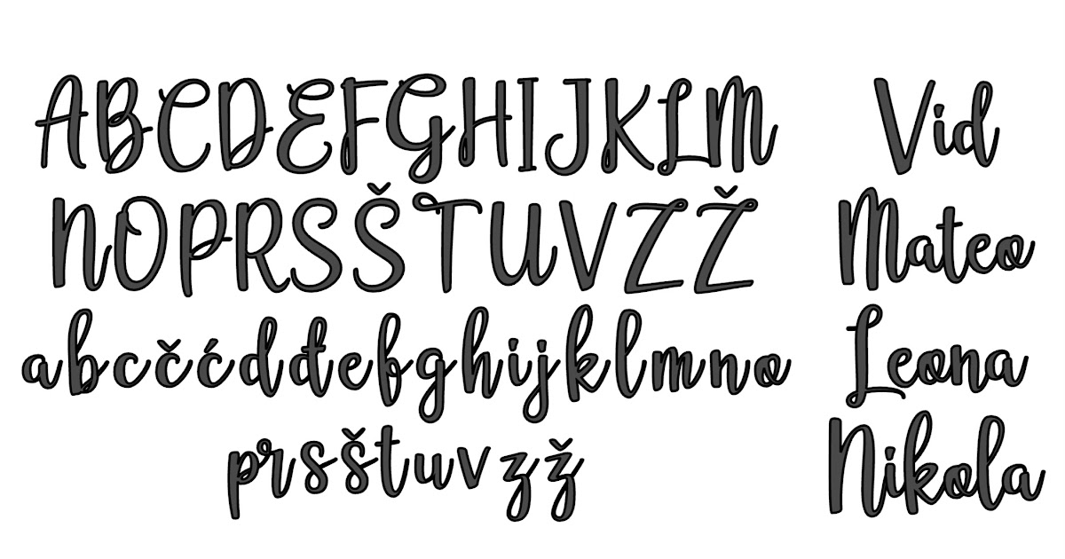 Font imena na artiklima: — primjer 2